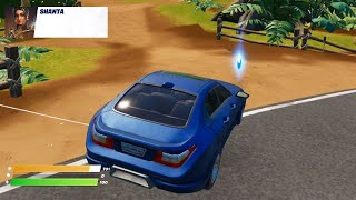 RAMASSER DES FRAGMENTS DE GEMMES A DES CARREFOURS EN UTILISANT UN VEHICULES FORTNITE DEFIS SHANTA [upl. by Akiv]