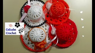 🤩🥀😃DIY Como hacer SOUVENIR capelina en crochet ganchillo [upl. by Sierra]