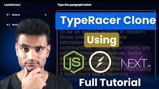 Create a TYPERACER clone using Nodejs Socketio Nextjs Shadcnui Turborepo and more [upl. by Aenea]