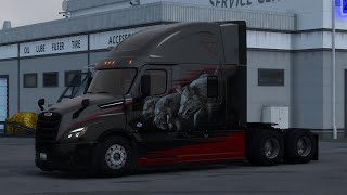 ATS Freightliner Cascadia 72 Loaded Flour 43k lb From a City Page TO Cedar City [upl. by Aettam160]