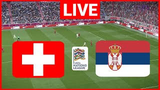 🔴LIVE Schweiz gegen Serbia  UEFA Nations League  Komplettes Spiel heute im Streaming [upl. by Arrotal995]