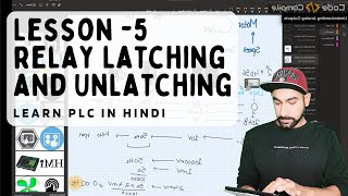 Lesson 5  Relay Latching and Unlatching Hindi [upl. by Ahseekal]