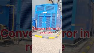 Uses of convex mirror in real life  mirror at sharp turning viral convexmirror reels [upl. by Ellerrehc]