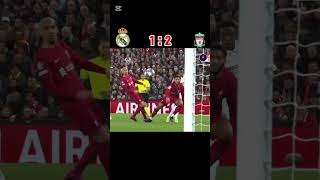 Benzema Solo 2 Goals Real Madrid 🆚 Liverpool 52 Match shorts highlights youtube football shorts [upl. by Anilocin]