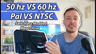 Retro Gaming problems 50hz VS 60hz Pal VS NTSC  Mega Drive Switchless Mod [upl. by Aiuqes]