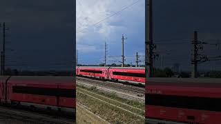 100 years of ÖBB railjet  normal railjet at 230 kmh [upl. by Raddy]