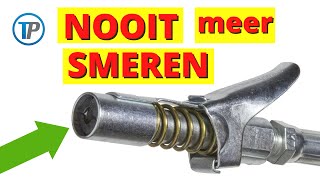 SMEREN MET DE VETSPUIT ZONDER TE SMEREN hoe doorsmeren zonder gesmeer Uniek mondstuk voor vetspuit [upl. by Shrier]