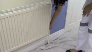 How To Wallpaper Around a Radiator [upl. by Eannyl]