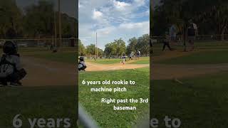 6 years old playing 8U machine pitch 2 for 2 and 2 RBI’s baseball dingers perfectgame usssa [upl. by Shena]