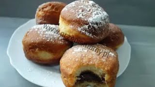 Pyszne pączki Przepis na paczki z kremem [upl. by Aoniak]