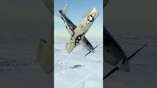 P51 Mustang gets rammend by enemy jet bomber shorts airplane crash [upl. by Guyer]