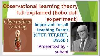 observational learning theory Bandura learning theory full Explained [upl. by Nwahs]