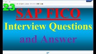 SAP FICO Interview Questions amp Answer 23 [upl. by Assetan]