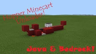 Hopper Minecart Unloader Java AND Bedrock Edition [upl. by Osrit]