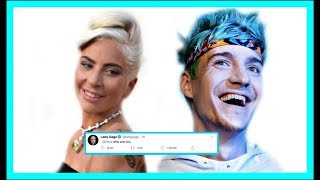 Lady Gaga DISSES Ninja on Twitter Proof Included [upl. by Farrison]