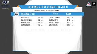 Geelong 4th XI v Carlton 4th XI Day 1 [upl. by Mosenthal]