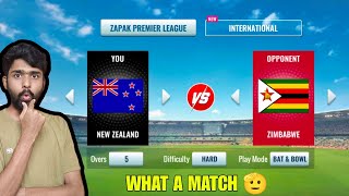 New Zealand Vs Zimbabwe 5 Overs Epic Cricket Match Gameplay With Facecam in Hindi Commentary [upl. by Merilee356]