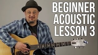 Beginner Acoustic Guitar Lesson 3  The G Major Chord [upl. by Ruthie]