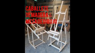 Como hacer RESISTENTES CABALLETES PLEGABLES de madera MUY FACIL [upl. by Lebana]