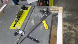 Modifying a 10quot Ryobi Table Saw to use a Table Saw Sled [upl. by Adaynek]