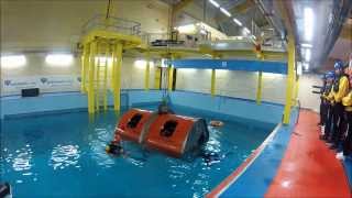 South Tyneside College Marine Safety Centre Offshore Survival Training [upl. by Leigh309]