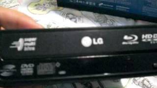 LG GGCH20L blue ray and hd dvd reader cd and dvd rewriter [upl. by Ruphina38]