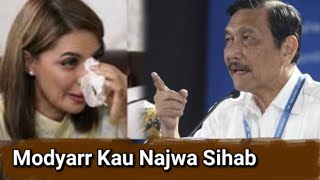 NAJWA SIHAB SOK PAHLAWAN SOK IYES DITAMPOL LANGSUNG SAMA OPUNG LUHUT AGRI LAPOR KERUMAH JOKOWI [upl. by Yrebmik]