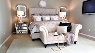 NEW Luxury Master Bedroom Tour and Decor Tips amp Ideas [upl. by Allevon]