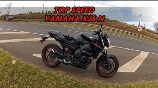 YAMAHA XJ6 N  TOP SPEED HD [upl. by Notsuj]