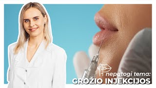 Nepatogi tema grožio injekcijos Atvirai apie hialuroną ir botuliną su gyd dermatologe [upl. by Hamlet974]