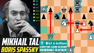 Mikhail Tal CRUSHED Boris Spassky with 2 Brilliant Moves  Glenrothes Blitz 1988 [upl. by Eletnahs]