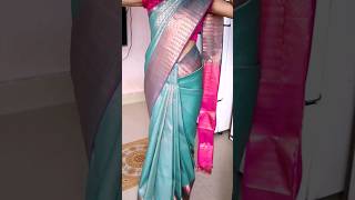 Pattu Saree Draping Without PrePleating Without Ironing Perfectly  Shalu Swthrt Saree Draping [upl. by Etnaik498]