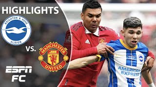 🚨FA CUP FINAL BOUND🚨 Brighton vs Manchester United  FA Cup Highlights  ESPN FC [upl. by Aliuqehs768]