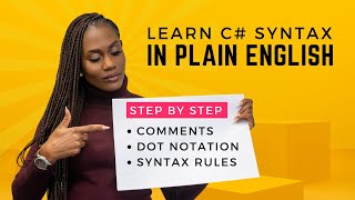 C Syntax for Complete Beginners [upl. by Erlinna628]