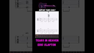 Eric Clapton  Tears In Heaven  Guitar Lesson amp Guitar Tabs guitar guitarist guitarcover [upl. by Jenifer]