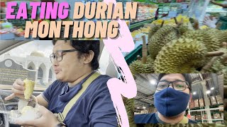 My First time Eating Durian FOR REAL  DURIAN MONTHONG in THAILAND [upl. by Evannia936]