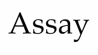 How to Pronounce Assay [upl. by Leitnahs31]