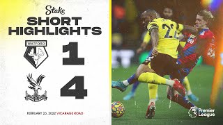 Watford 14 Crystal Palace  Premier League Highlights [upl. by Nylave]