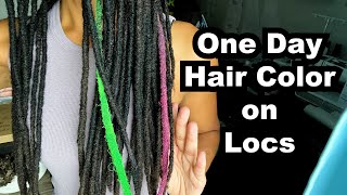 One Day Hair Color Spray on Dreadlocks [upl. by Silevi671]