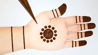 Easy Simple dotted mehndi trick  Stylish Mehndi designs for hands  Gol tikki mehandi design [upl. by Blatt]