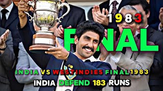 Indias Triumph World Cup Final 1983 Highlights [upl. by Henryetta]