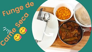 RECETTE FUNGE DE CARNE SECA GASTRONOMIA ANGOLANA [upl. by Enram]