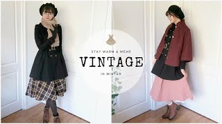 How To Wear SkirtsDresses In Cold Weather  Vintage In Winter [upl. by Teryn]