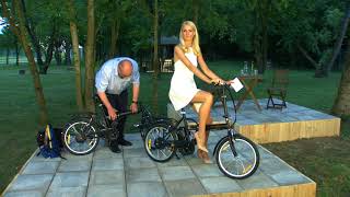 Kann man auch mit HighHeels Fahrrad fahren Die neuen Pedelecs bei PEARL TV Mai 2018 [upl. by Ahsekal]