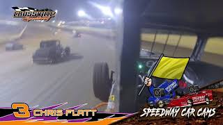 3 Chris Flatt  Dwarf  6818 Crossville Speedway  In Car Camera [upl. by Petronille]