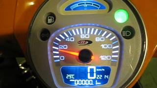 SIP SpeedoRev Counter LML 4SPX type meter エンジン始動！ [upl. by Adnorrahs]