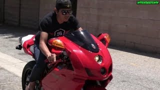 The sound of the RED BEAST DUCATI Superbike 999 [upl. by Carmita]