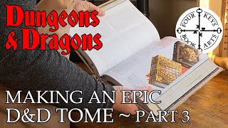 Enhancing My DampD Books  Making an Epic Dungeons amp Dragons Tome  Part 3  Edges amp Endbands [upl. by Jamesy]