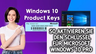 So installierenaktivieren Sie die Windows 10 Pro KeyLizenz  einfache Anleitung [upl. by Avruch524]