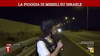 La pioggia di missili su Israele [upl. by Sherer778]